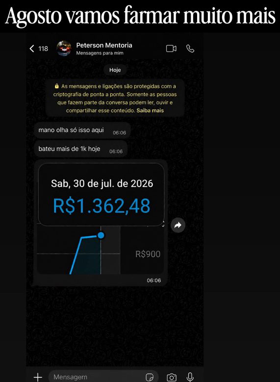 Mentorado: R$ 1.362,48 em um dia