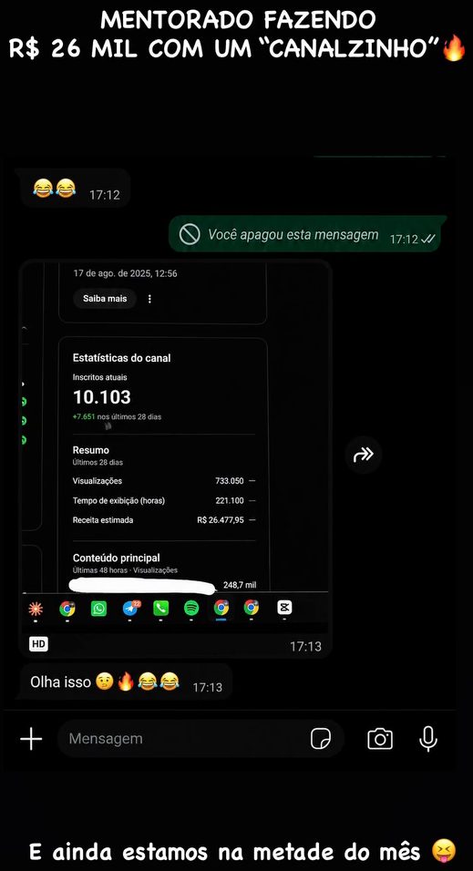 Mentorado: receita estimada R$ 26.477,95 em 28 dias
